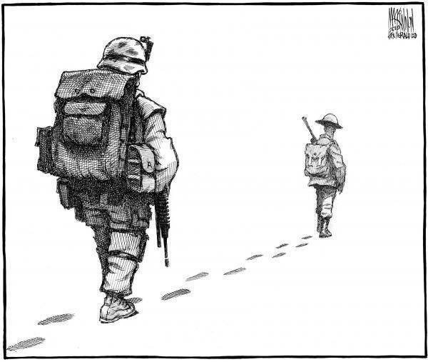 Marine Corps combat art: In the Footsteps