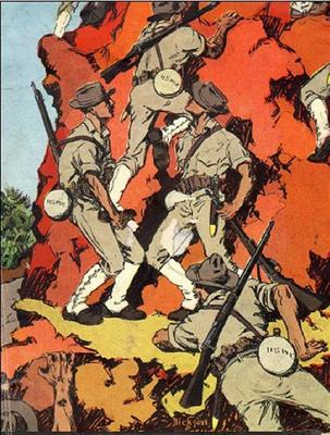 Marine Corps combat art, First 100 Years: Marines on Samar - Philippine Insurrection - 1901, by Capt. Donald Dickson