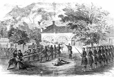 Marine Corps combat art, First 100 Years: Marines under Robert E. Lee at the Harpers Ferry Fire House during John Brown's Raid, 1859 (1859 (subject))