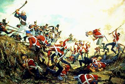 Marine Corps combat art, First 100 Years: Battle of New Orleans - 1815, by Col. Charles H. Waterhouse