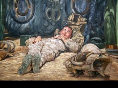 Marine Corps combat art, Global War on Terror: Battles, 1, by SSgt Kristopher J. Battles