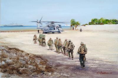 Marine Corps combat art, Global War on Terror: By S Sgt Kristopher J. Battles, by SSgt Kristopher J. Battles