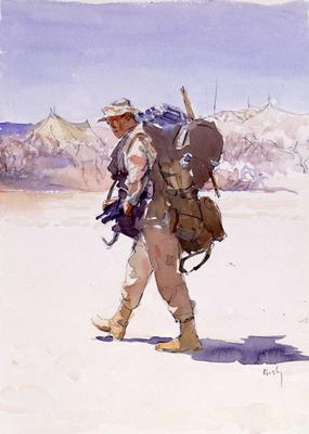 Marine Corps combat art, Global War on Terror: Col Peter Michael Gish, by Col. Peter Michael Gish