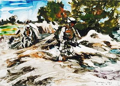Marine Corps combat art, Global War on Terror: CWO 2 Michael D. Fay, 19, by CWO2 Michael D. Fay