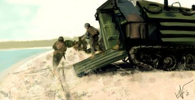 Marine Corps combat art, Global War on Terror: Elize Mc Kelvey, 2, by Elize McKelvey
