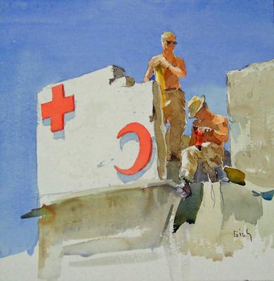 Marine Corps combat art, Global War on Terror: Gish, by Col. Peter Michael Gish