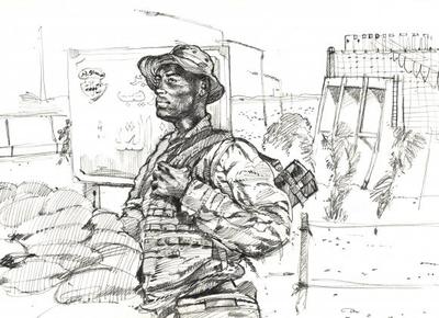 Marine Corps combat art, Global War on Terror: Jack Carrillo, by Sgt. Jack Carrillo