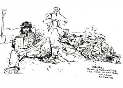 Marine Corps combat art, Global War on Terror: Jack Carrillo, 1, by Sgt. Jack Carrillo