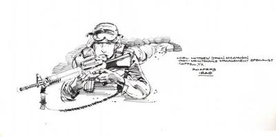 Marine Corps combat art, Global War on Terror: Jack Carrillo, 11, by Sgt. Jack Carrillo