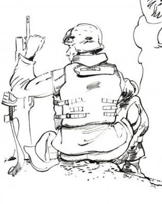 Marine Corps combat art, Global War on Terror: Jack Carrillo, 2, by Sgt. Jack Carrillo