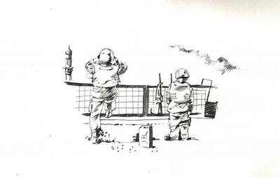 Marine Corps combat art, Global War on Terror: Jack Carrillo, 5, by Sgt. Jack Carrillo