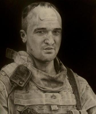 Marine Corps combat art, Global War on Terror: L Cpl Bates, by LCpl Bates