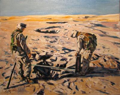 Marine Corps combat art, Global War on Terror: Michael Fay, 1, by CWO2 Michael D. Fay