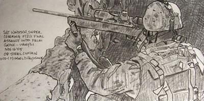 Marine Corps combat art, Global War on Terror: Michael Fay, 10, by CWO2 Michael D. Fay