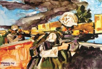 Marine Corps combat art, Global War on Terror: Michael Fay, 8, by CWO2 Michael D. Fay