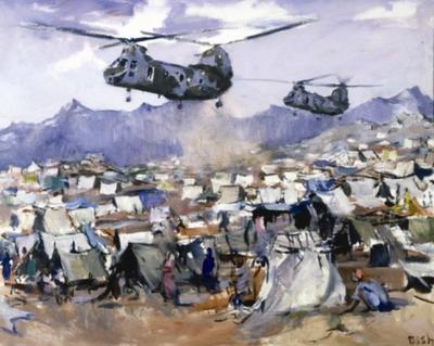 Marine Corps combat art, Global War on Terror: Michael Gish, by Col. Peter Michael Gish