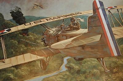 Marine Corps combat art, Inter-War Period: OC-2 Nicaragua, 1929, by A. Michael Leahy