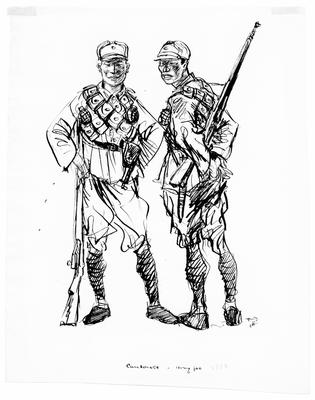 Marine Corps combat art, Inter-War Period: Thomason, 1, by Col. John W. Thomason Jr.