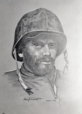Marine Corps combat art, Korea: Hugh Cabot, 12, by Hugh Cabot