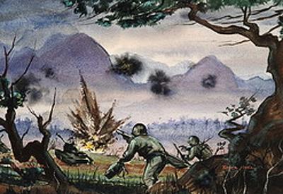 Marine Corps combat art, Korea: Hugh Cabot, 21, by Hugh Cabot