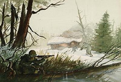 Marine Corps combat art, Korea: Hugh Cabot, 3, by Hugh Cabot