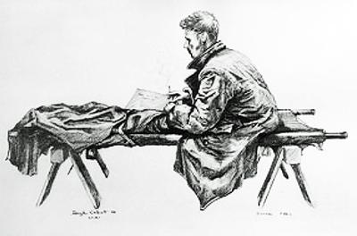 Marine Corps combat art, Korea: Hugh Cabot, by Hugh Cabot