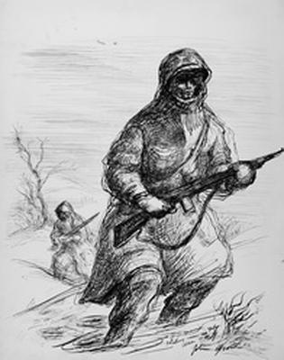 Marine Corps combat art, Korea: John A. Groth, 1, by John A. Groth