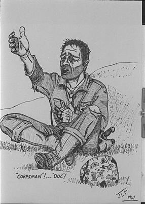 Marine Corps combat art, Korea: John Fenwick, 4, by Sgt. John Fenwick