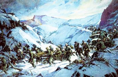 Marine Corps combat art, Korea: Chosin, by Col. Charles H. Waterhouse