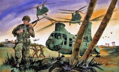 Marine Corps combat art, Second Inter-War Period: Albert Leahy, by Albert Leahy