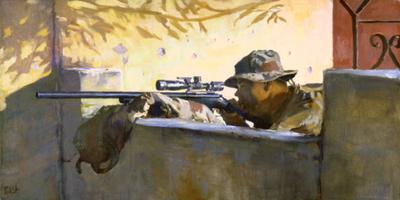 Marine Corps combat art, Second Inter-War Period: Col. P.M. Gish, by Col. Peter Michael Gish