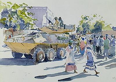 Marine Corps combat art, Second Inter-War Period: Col Peter Michael Gish, 2, by Col. Peter Michael Gish