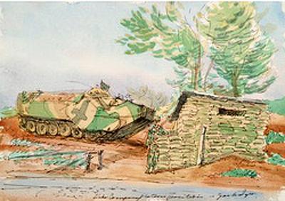 Marine Corps combat art, Second Inter-War Period: Major John T. Dyer, 2, by Major John T. Dyer