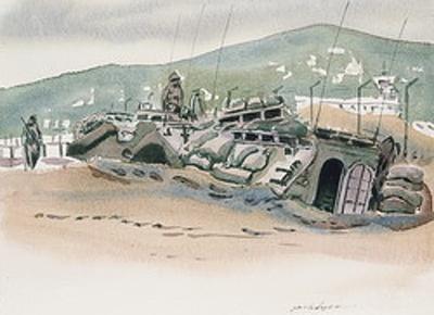Marine Corps combat art, Second Inter-War Period: Major John T. Dyer, 6, by Major John T. Dyer