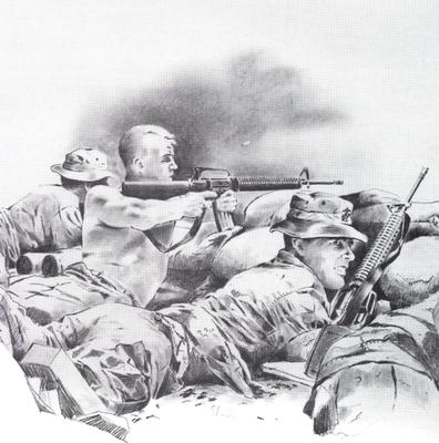 Marine Corps combat art, Second Inter-War Period: U.S. Marines in Somalia, c. 1992–93 (c. 1992–93)
