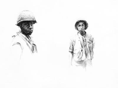 Marine Corps combat art, Vietnam: By 1 St Lt. Benjamin F. Long, 8, by 1st Lt. Benjamin F. Long
