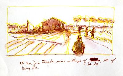 Marine Corps combat art, Vietnam: Col Houston Stiff, by Col. Houston Stiff