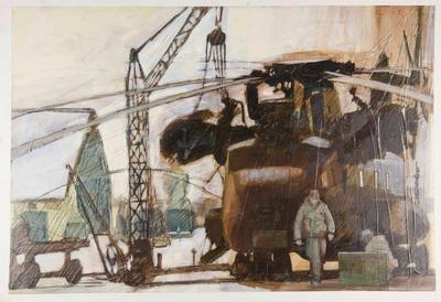 Marine Corps combat art, Vietnam: Corporal James Butcher, 4, by Corporal James Butcher