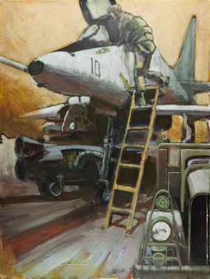 Marine Corps combat art, Vietnam: Corporal James Butcher, 7, by Corporal James Butcher
