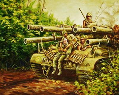 Marine Corps combat art, Vietnam: Harry Austin Deuel III, by Harry Austin Deuel III