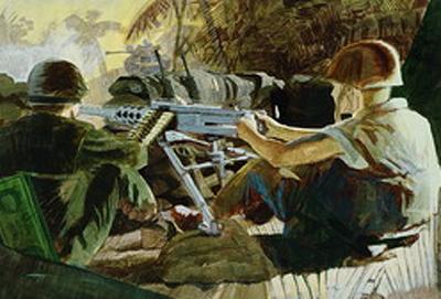 Marine Corps combat art, Vietnam: James Butcher, 6, by Corporal James Butcher