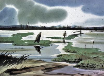 Marine Corps combat art, Vietnam: John T Dyer, by Major John T. Dyer