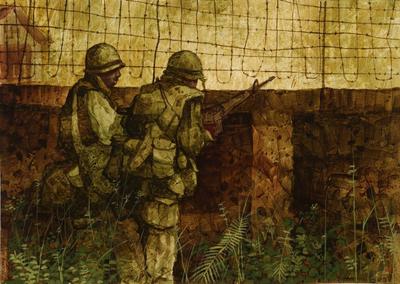 Marine Corps combat art, Vietnam: L Cpl Henry C. Casselli,, by CPL Henry Casselli