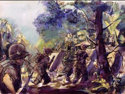 Marine Corps combat art, Vietnam: Major John T. Dyer, 13, by Major John T. Dyer