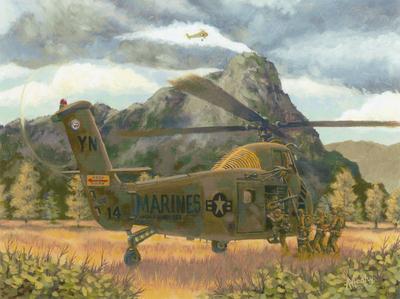 Marine Corps combat art, Vietnam: Mike Leahy, by A. Michael Leahy