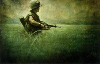 Marine Corps combat art, Vietnam: Msgt James A. Fairfax, by MSgt James A. Fairfax