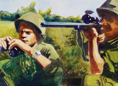 Marine Corps combat art, Vietnam: Sgt Jorge Miguel Benitez, by Sgt. Jorge Miguel Benitez