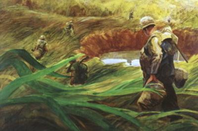 Marine Corps combat art, Vietnam: Sgt Richard L. Yaco, 2, by Sgt. Richard L. Yaco