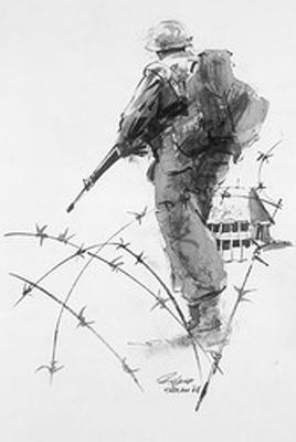 Marine Corps combat art, Vietnam: Sgt Richard L. Yaco, 3, by Sgt. Richard L. Yaco