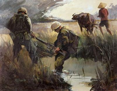 Marine Corps combat art, Vietnam: Sgt Richard L. Yaco, 5, by Sgt. Richard L. Yaco
